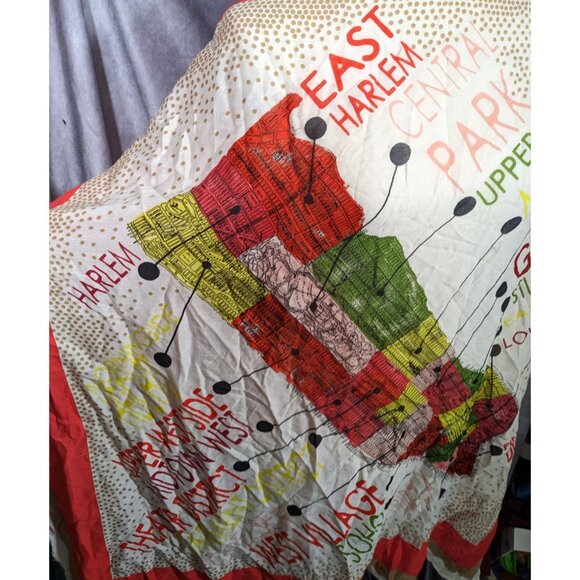 Madewell New York Map Printed Scarf/Shawl - Picture 10 of 16